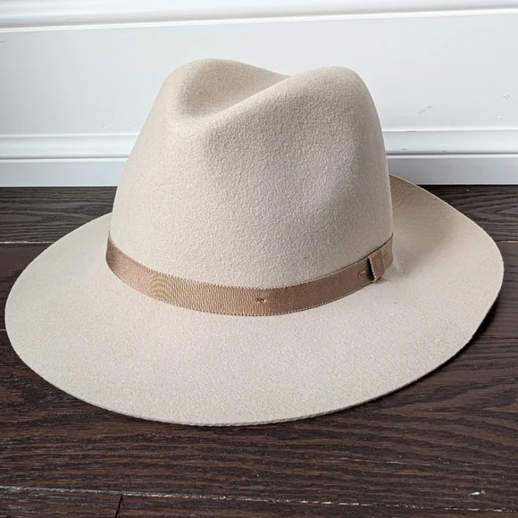 Aritzia Wool Alxiliary Beige Brimmed Hat - Picture 2 of 7